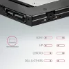 Axagon RSS-CD09 2.5 inch SSD/HDD adapteris į DVD lizdą 9.5 mm LED ALU sąsajos kortelės/adapteris vidinis SATA