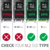Vidinis 2,5 inch ALU dėklas Axagon RSS-M2SD SATA M.2 SATA SSD
