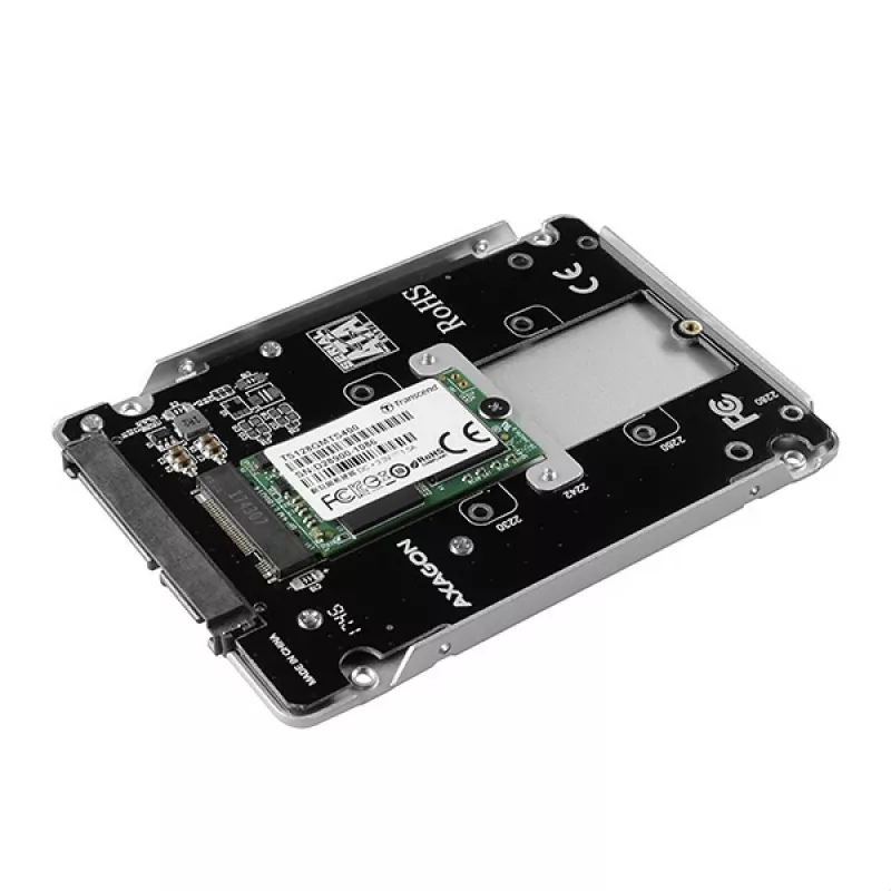 Vidinis 2,5 inch ALU dėklas Axagon RSS-M2SD SATA M.2 SATA SSD