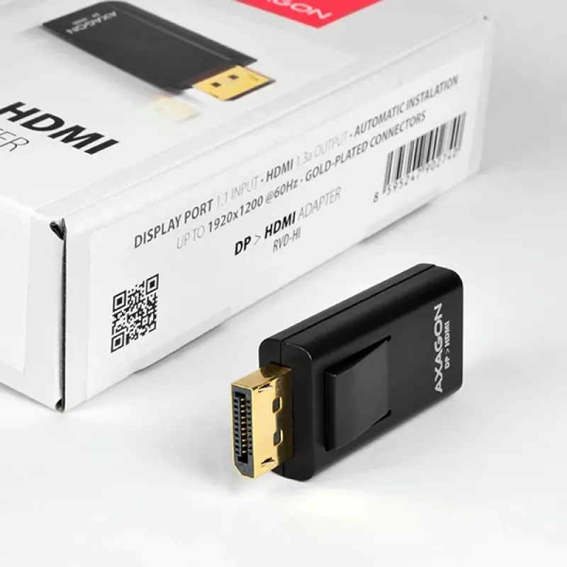 Kabelio keitiklis Axagon RVD-HI DisplayPort į HDMI juodas