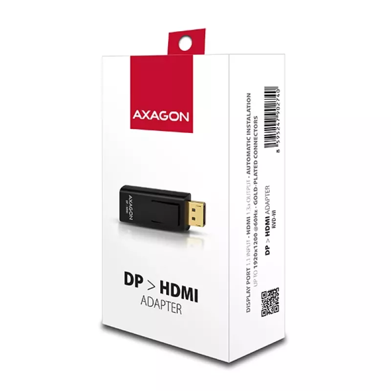 Kabelio keitiklis Axagon RVD-HI DisplayPort į HDMI juodas