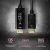 Aktyvus kabelis Axagon RVD-HI14C2 DisplayPort → HDMI 1.4 1,8 m, 4K/30 Hz