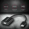 Adapteris Axagon RVH-VGAN HDMI -> VGA, FullHD, 1920x1200, garso išvestis, maitinimo įvadas
