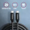 Axagon BUCM32-CM10AB SPEED+ USB-C 20Gbps/100W kabelis 1 m