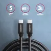 Axagon BUCM3-CM20AB SPEED USB-C <> USB-C 3.2 Gen 1 laidas 2 m