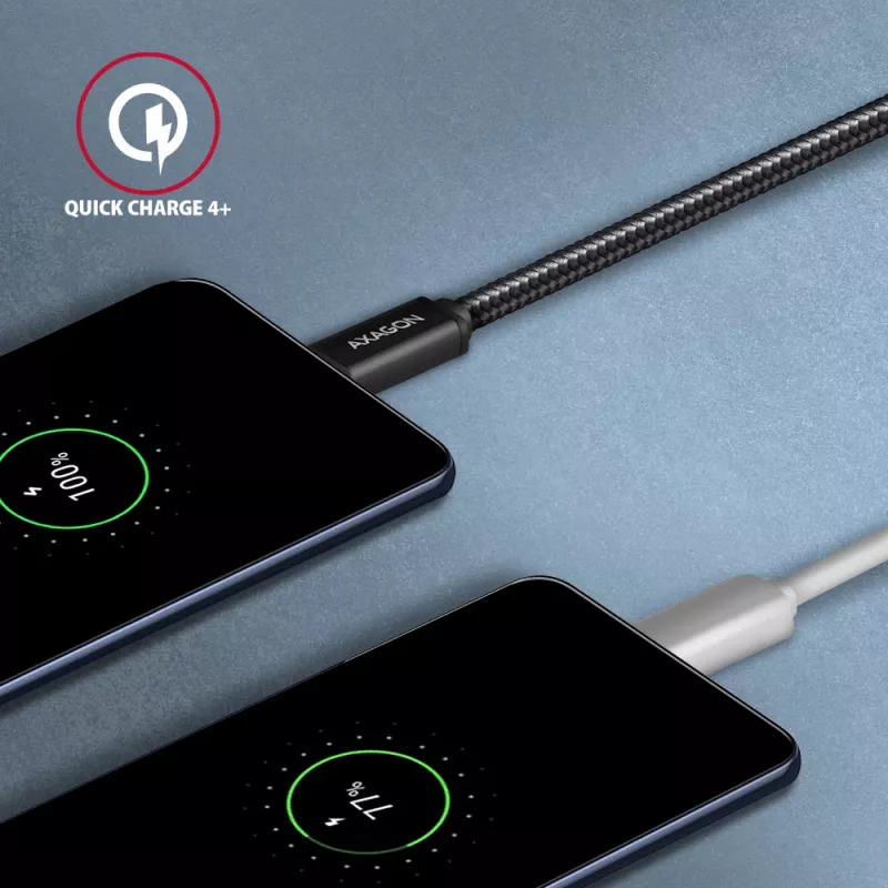 Axagon BUCM3-CM20AB SPEED USB-C <> USB-C 3.2 Gen 1 laidas 2 m