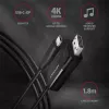 Aktyvus USB-C į DisplayPort kabelis Axagon RVC-DPC 1,8m 4K/60Hz