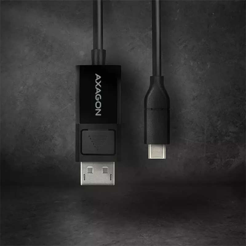 Aktyvus USB-C į DisplayPort kabelis Axagon RVC-DPC 1,8m 4K/60Hz