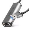 2,5 Gigabit eterneto adapteris AXAGON ADE-25R — USB Type-C, 10/100/1000/2500 Mbit/s, 5000 Mbit/s, aliuminis, pilkas