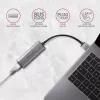 2,5 Gigabit eterneto adapteris AXAGON ADE-25R — USB Type-C, 10/100/1000/2500 Mbit/s, 5000 Mbit/s, aliuminis, pilkas