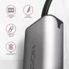 2,5 Gigabit eterneto adapteris AXAGON ADE-25R — USB Type-C, 10/100/1000/2500 Mbit/s, 5000 Mbit/s, aliuminis, pilkas