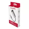 2,5 Gigabit eterneto adapteris AXAGON ADE-25R — USB Type-C, 10/100/1000/2500 Mbit/s, 5000 Mbit/s, aliuminis, pilkas