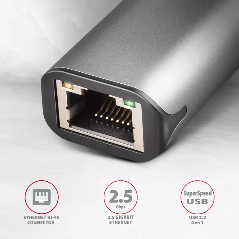 Axagon ADE-25RC SuperSpeed USB-C 2.5 gigabit eterneto adapteris