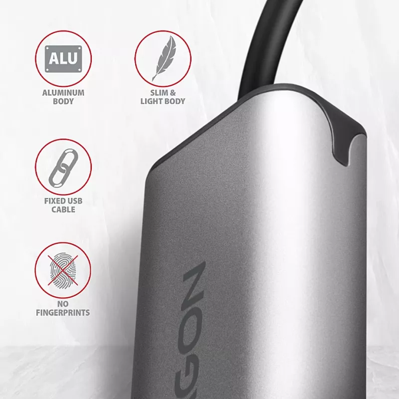 Axagon ADE-25RC SuperSpeed USB-C 2.5 gigabit eterneto adapteris