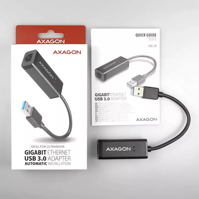 Axagon ADE-SR USB-A gigabit eterneto adapteris