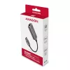 AXAGON USB 3.2 Gen 1 Type-A į Gigabit Ethernet adapteris ADE-TR — 10/100/1000 Mbps, metalinis titano pilkos spalvos, 5000 Mbit/s