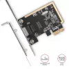 Axagon PCEE-GRF PCIe – Gigabit Ethernet adapteris su Realtek 8111F, standartiniu ir žemo profilio laikikliais
