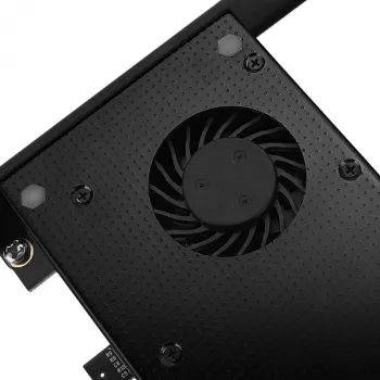 Axagon PCEM2-DC PCIe x4 adapteris M.2 NVMe M-key ir SATA B-key lizdams su aušintuvu, SP ir LP
