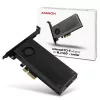 Axagon PCEM2-DC PCIe x4 adapteris M.2 NVMe M-key ir SATA B-key lizdams su aušintuvu, SP ir LP