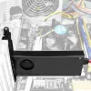 Axagon PCEM2-DC PCIe x4 adapteris M.2 NVMe M-key ir SATA B-key lizdams su aušintuvu, SP ir LP