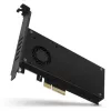 Axagon PCEM2-DC PCIe x4 adapteris M.2 NVMe M-key ir SATA B-key lizdams su aušintuvu, SP ir LP