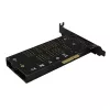 Axagon PCEM2-DC PCIe x4 adapteris M.2 NVMe M-key ir SATA B-key lizdams su aušintuvu, SP ir LP