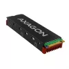 Axagon CRL-M2 Pasyvus aliumininis aušintuvas visiems M.2 SSD, dydis 2280, aukštis 12 mm