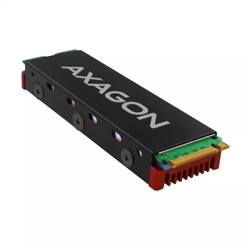 Axagon CRL-M2 Pasyvus aliumininis aušintuvas visiems M.2 SSD, dydis 2280, aukštis 12 mm