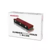 Axagon CRL-M2 Pasyvus aliumininis aušintuvas visiems M.2 SSD, dydis 2280, aukštis 12 mm