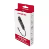 Axagon HMC-6GL USB 3.2 Gen 1 centrinis įrenginys, 3x USB-A, HDMI 4k/30Hz, RJ-45, PD 100W, 20 cm USB-C kabelis