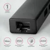 USB-C stotelė Axagon HMC-GL3A 3x USB-A Gbit-LAN juoda