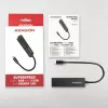 USB-C stotelė Axagon HMC-GL3A 3x USB-A Gbit-LAN juoda