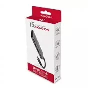 AXAGON HMC-4G2 USB-C 3.2 Gen 2 10 Gb/s hubas, 2x USB-A + 2x USB-C, 13 cm kabelis