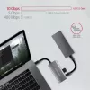 AXAGON HMC-4G2 USB-C 3.2 Gen 2 10 Gb/s hubas, 2x USB-A + 2x USB-C, 13 cm kabelis