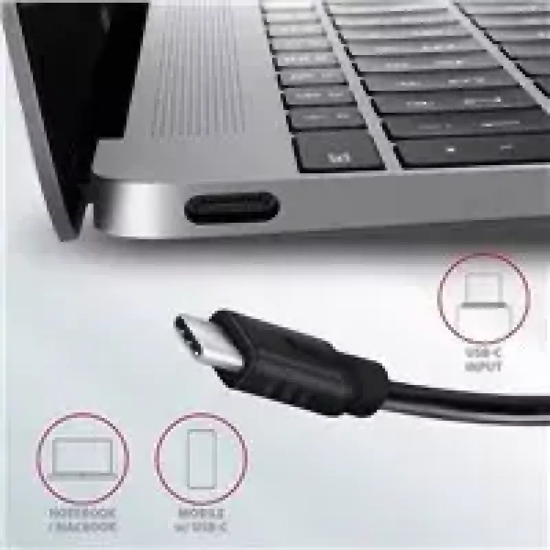AXAGON HMC-4G2 USB-C 3.2 Gen 2 10 Gb/s hubas, 2x USB-A + 2x USB-C, 13 cm kabelis
