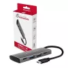 AXAGON HMC-4G2 USB-C 3.2 Gen 2 10 Gb/s hubas, 2x USB-A + 2x USB-C, 13 cm kabelis