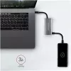 AXAGON HMC-4G2 USB-C 3.2 Gen 2 10 Gb/s hubas, 2x USB-A + 2x USB-C, 13 cm kabelis