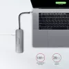 Axagon HMC-5 USB 3.2 Gen 1 šakotuvas, 2x USB-A, HDMI, SD/microSD, PD 100W, 20 cm USB-C laidas