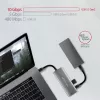 Axagon HMC-5G2 USB 10Gbps šakotuvas, 2x USB-A, 2x USB-C, HDMI 4k/60Hz, PD 100W, USB-C laidas