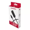 USB 3.2 Gen 1 MINI stotelė Axagon HUE-M1AL, metalinis korpusas, 4x USB-A, 1.2 m USB-A laidas