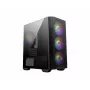 MSI MAG Forge M100R Midi bokštas juodas, permatomas