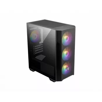 MSI MAG Forge M100R Midi bokštas juodas, permatomas