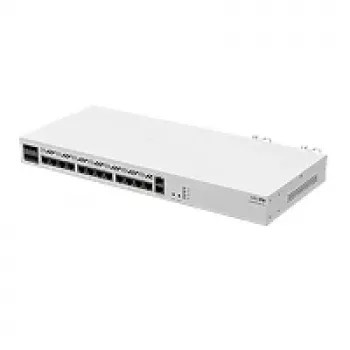 Maršrutizatorius laidinis MikroTik CCR2116-12G-4S+ — 13x Gigabit RJ-45, 4x SFP+, 2000 MHz, DDR4, baltas