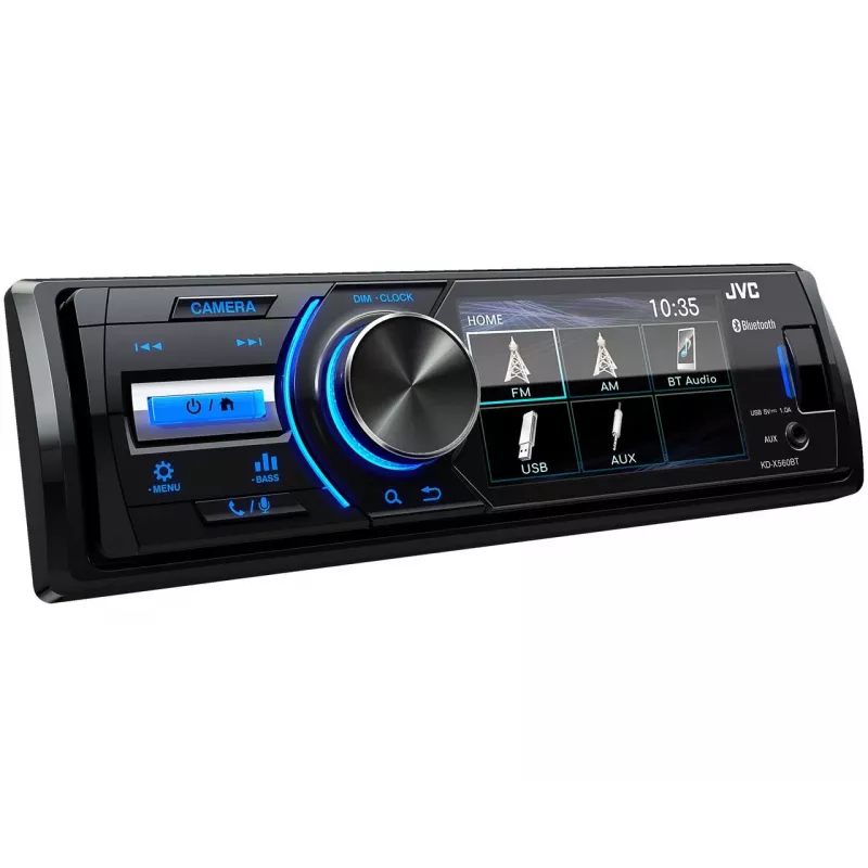 JVC KD-X560BT Juodas 180 W Bluetooth automobilinis multime dia grotuvas