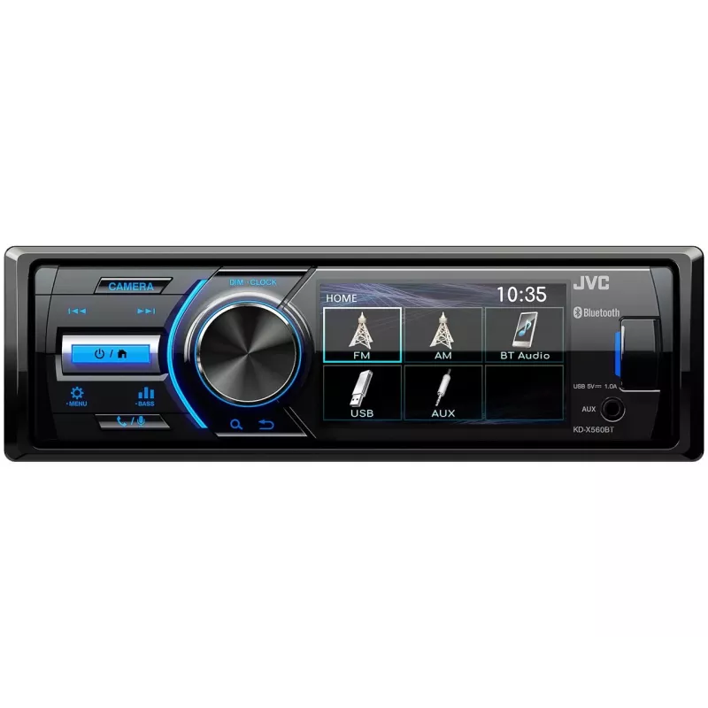 JVC KD-X560BT Juodas 180 W Bluetooth automobilinis multime dia grotuvas