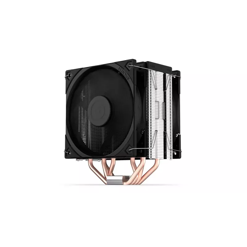 Oro aušintuvas ENDORFY Fera 5 Dual Fan — 2x 120 mm PWM ventiliatoriai, 4 šilumos vamzdeliai, TDP 220 W, suderinamas su LGA 2011 ir kitais lizdais, juodas