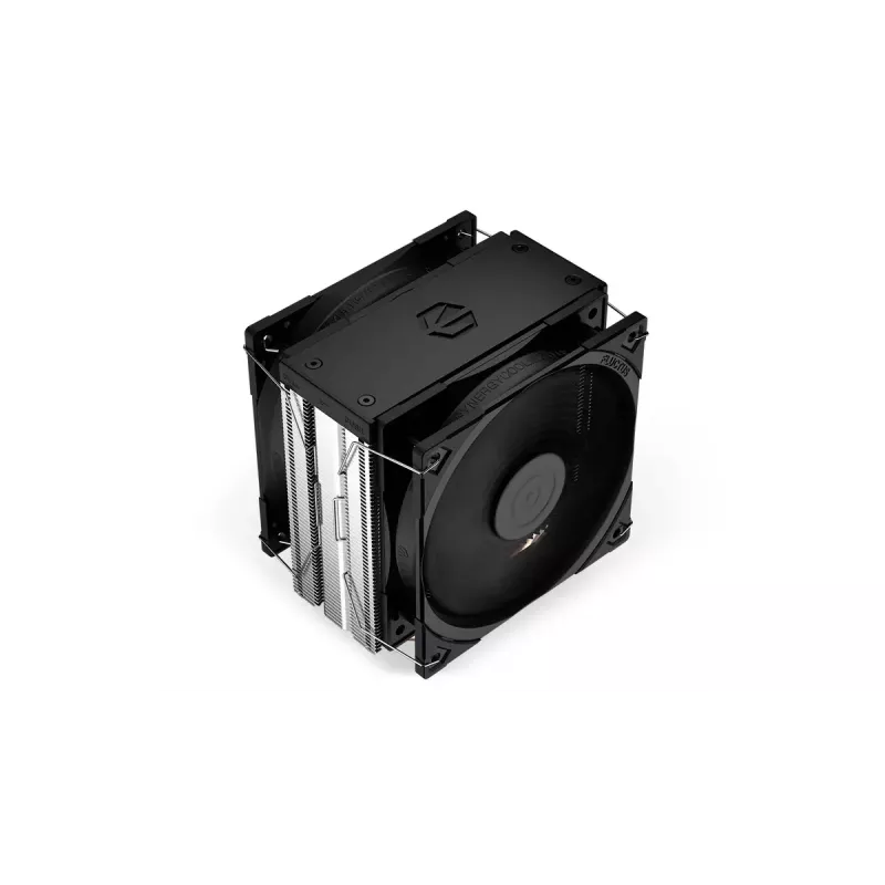 Oro aušintuvas ENDORFY Fera 5 Dual Fan — 2x 120 mm PWM ventiliatoriai, 4 šilumos vamzdeliai, TDP 220 W, suderinamas su LGA 2011 ir kitais lizdais, juodas