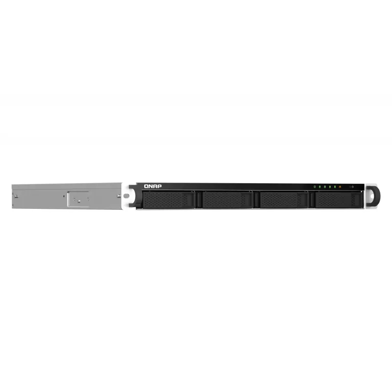 QNAP TS-464U-RP NAS stovo (1U) Intel® Celeron® N5095 8 GB DDR4 0 TB QNAP Turbo System aliuminis, juodas