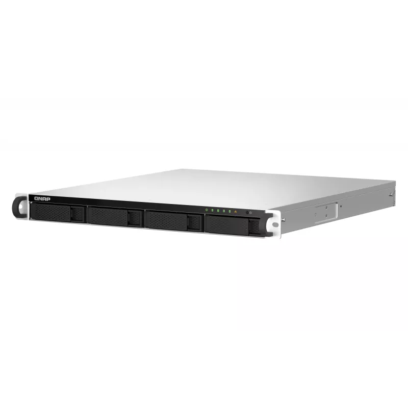 QNAP TS-464U-RP NAS stovo (1U) Intel® Celeron® N5095 8 GB DDR4 0 TB QNAP Turbo System aliuminis, juodas