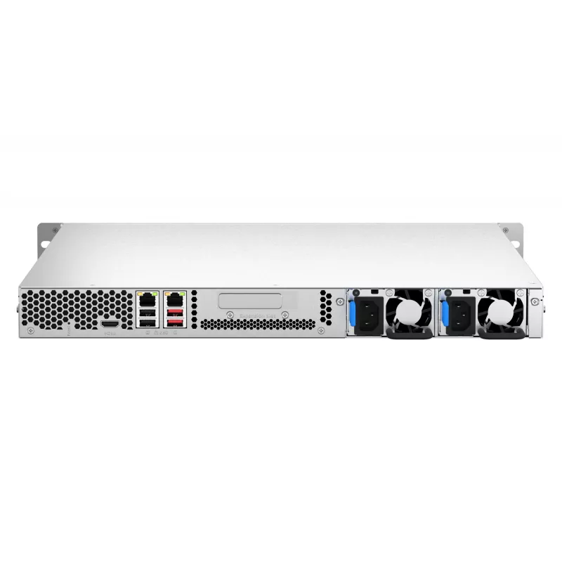 QNAP TS-464U-RP NAS stovo (1U) Intel® Celeron® N5095 8 GB DDR4 0 TB QNAP Turbo System aliuminis, juodas